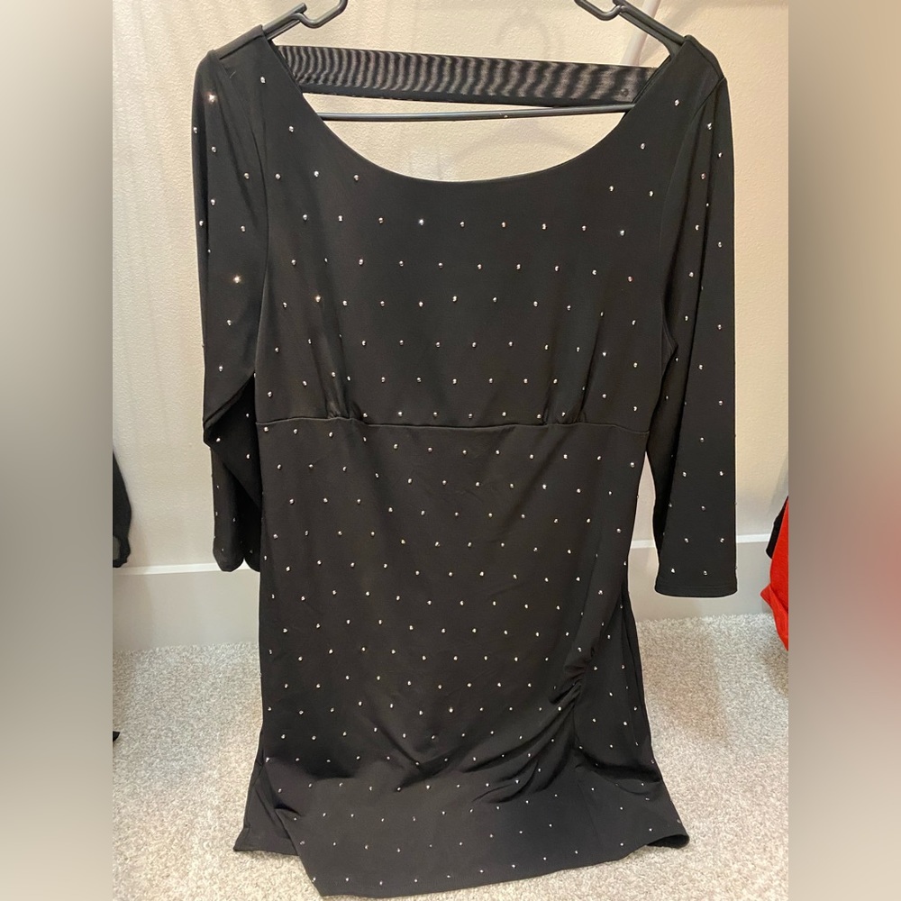 Express silver studded dress